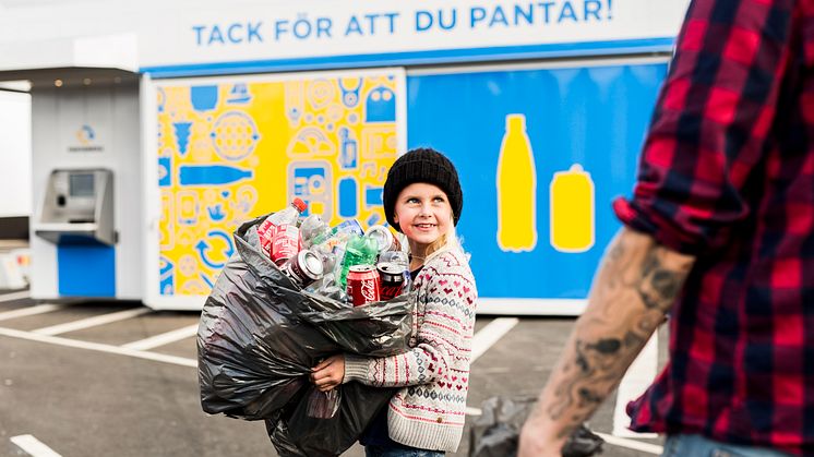 Pantamera Express finns på Återbruken på Bäckby och Ängsgärdet. Foto: Pantamera
