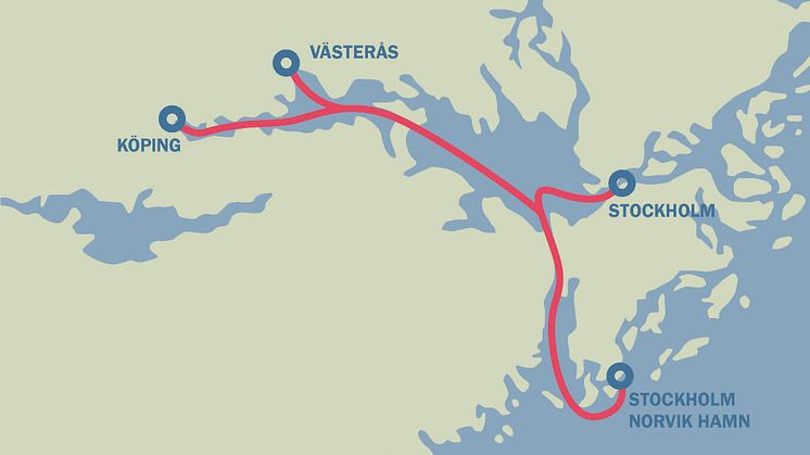 Mälarpendeln. Bild från Stockholms Hamnar.