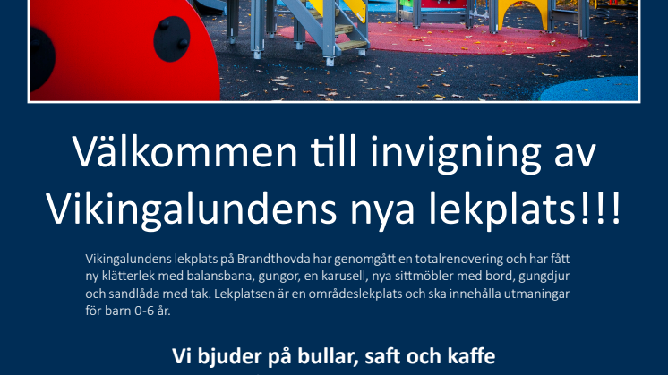 Invigning Vikingalundens lekplats