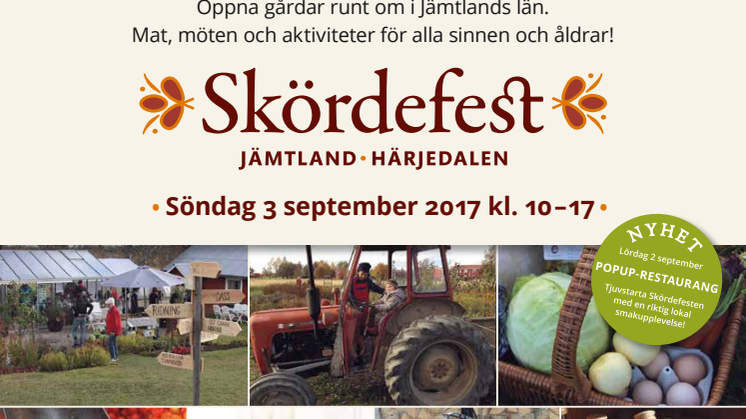 Skördefest programblad 2017