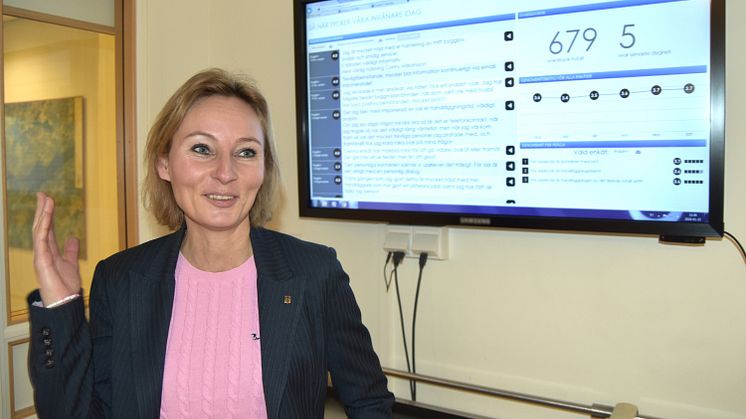 Sara Helmersson berättar om hur invånarnas kommentarer i realtid skapar kontinuerliga förbättringsprocesser