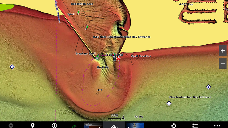 Garmin_Garmin Navionics Vision+_Screen mit Relief Shading (c) Garmin Deutschland GmbH