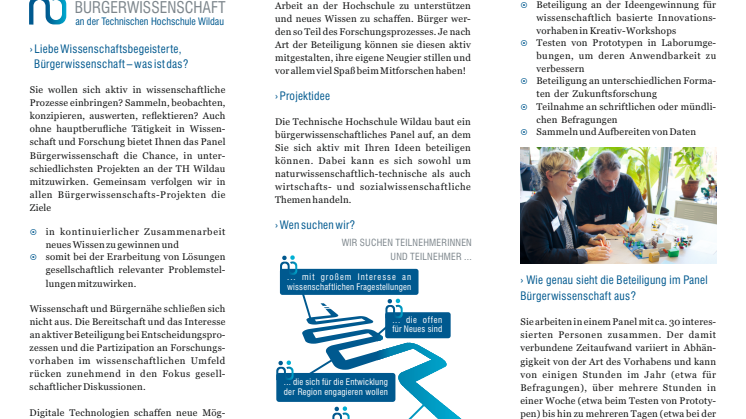 „Bürgerpanel“ ermöglicht ab 2018 aktive Mitwirkung von Jung bis Alt an Wissenschaft und Forschung