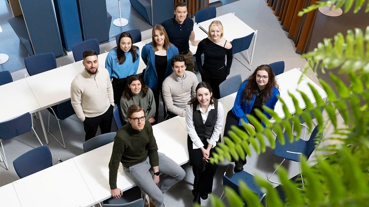 Stipendiater vid Luleå tekniska universitet som premieras stipendier från Miljöfonden. 