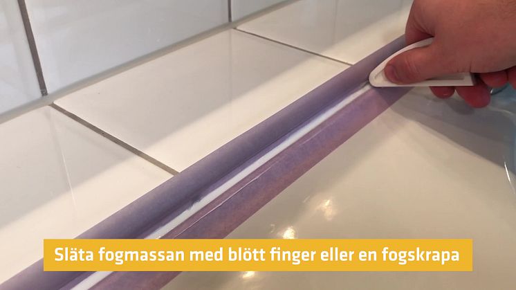 Så här fogar du med silikon