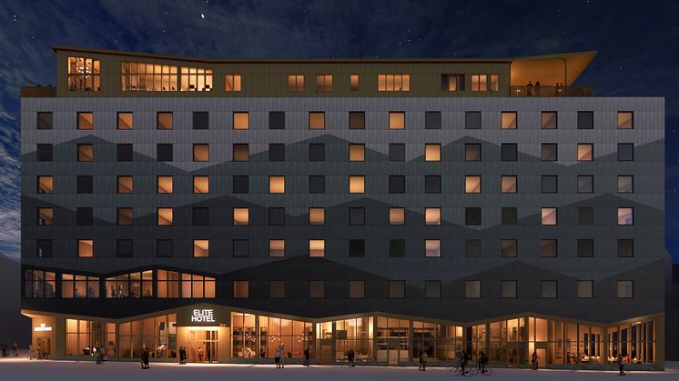 GlasLindberg har fått nytt förtroende av Nåiden Bygg att fortsätta vår leverans till Kvarter 6 där ett Elite Hotel uppförs