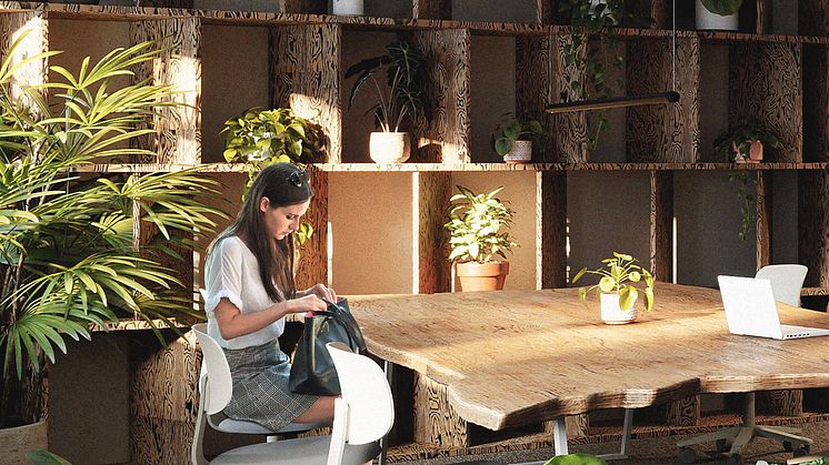 Högre välmående på arbetsplatsen – nya coworkingkonceptet satsar på inredning baserat på forskning