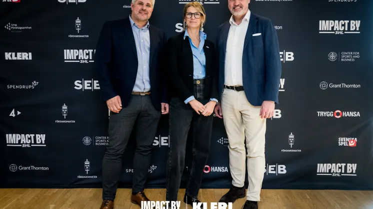 Robert Sjöholm (KLERI), Jenny Silfverstrand (SHL), Daniel Thunberg (KLERI)