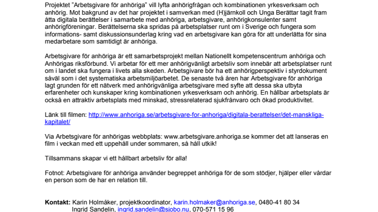 "Det mänskliga kapitalet" - sjunde filmen i vår digitala berättelseserie: "En (o)möjlig kombination?"