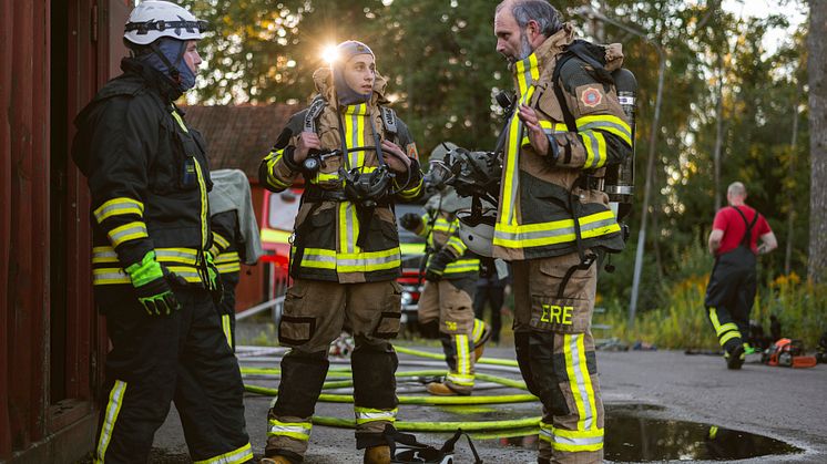 Flera brandmän