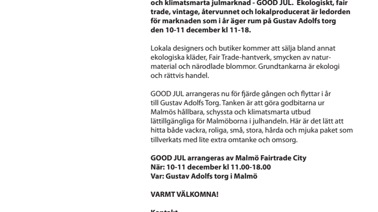 En Good Jul med ett gott samvete