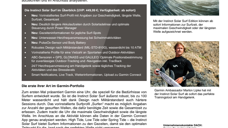 PM Garmin Instinct Solar Surf
