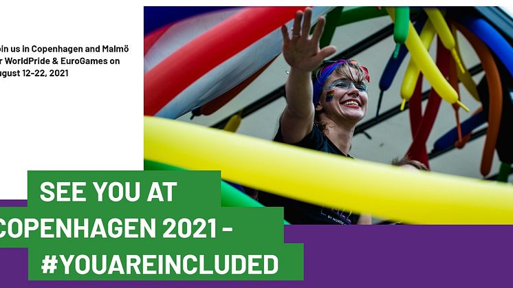 PRESSINBJUDAN: Idag ger vi en första presentation av vad som händer under WorldPride och EuroGames 2021