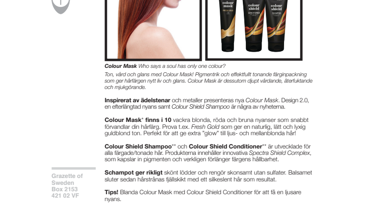 Pressrelease nya Colour Mask