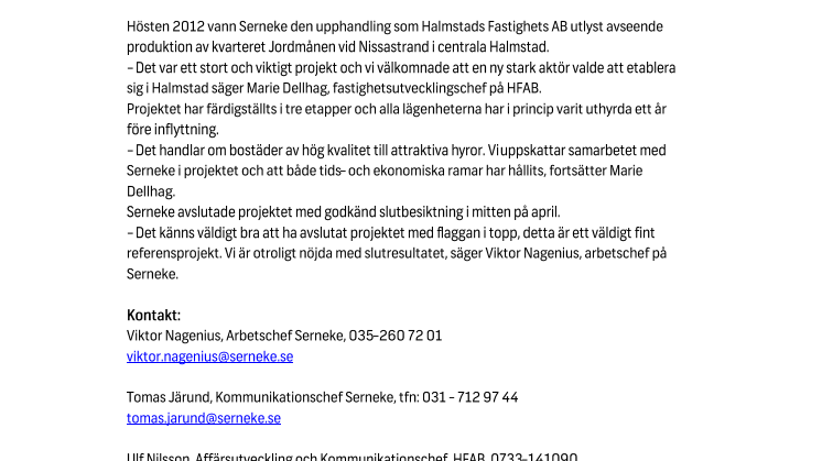 Kvarteret Jordmånen i Halmstad är klart