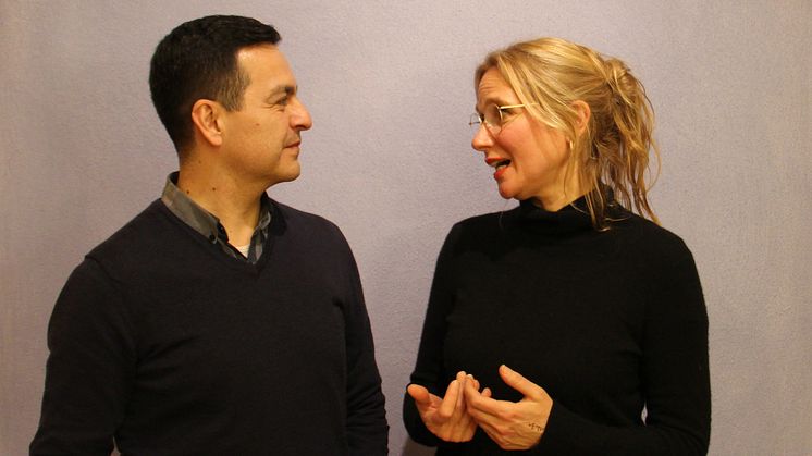 Regieteam für ‹Faust am Goetheanum› 2020: Eduardo Torres (Eurythmie) und Andrea Pfaehler (Schauspiel) (Foto: Sebastian Jüngel)