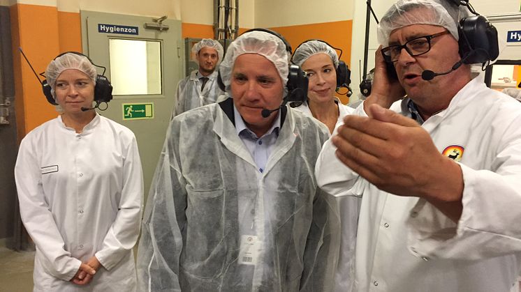 Statsminister Stefan Löfven i Älvsbyn