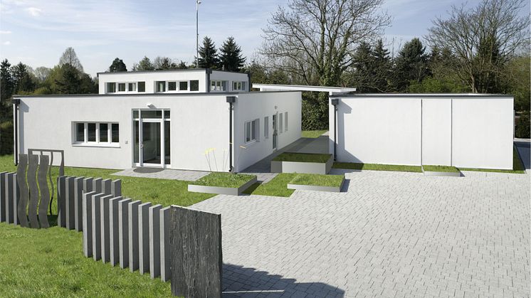Modulares Gebäude aus Stahlraumzellen