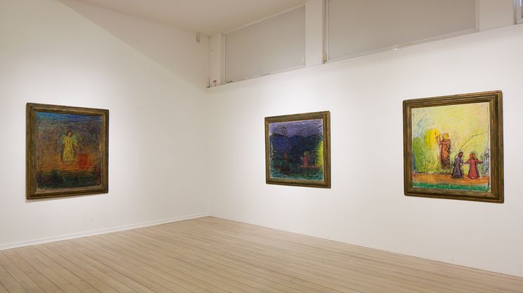 Carl Kylberg - med färgen bortom ytan. Interiörbild, Malmö Konstmuseum