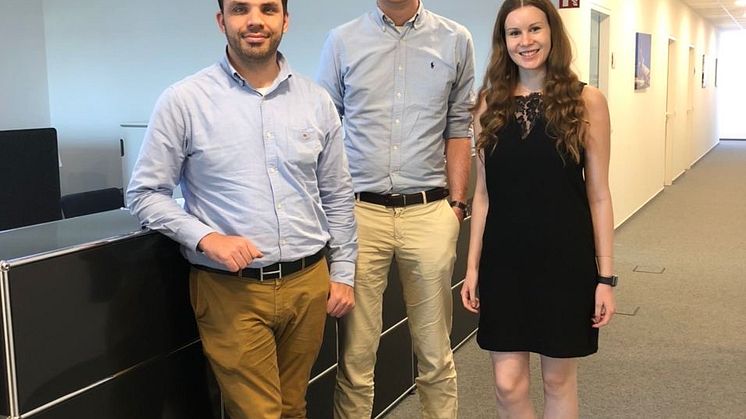 Johann, Marcel und Martina im Sundair HQ.JPG