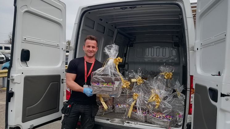 Letchworth Distribution Centre Easter egg donation
