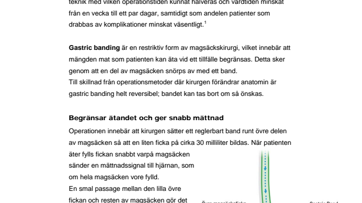Fakta om gastric banding