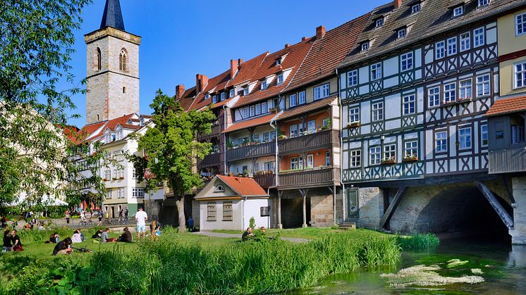 Krämerbrücke i Erfurt 