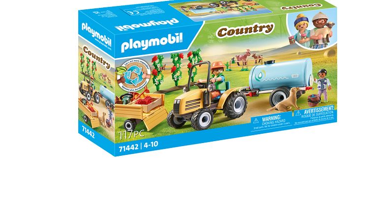 Traktor mit Anhänger und Wassertank (71442) von PLAYMOBIL