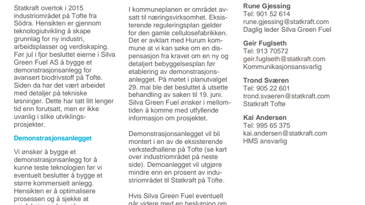 Silva Green Fuel Nyhetsbrev 1 juni 2018