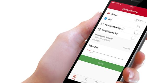 ​Betala parkeringsavgiften med mobilen