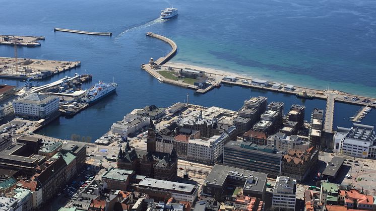 SeaU Helsingborg från ovan. Fotograf: Perry Nordeng