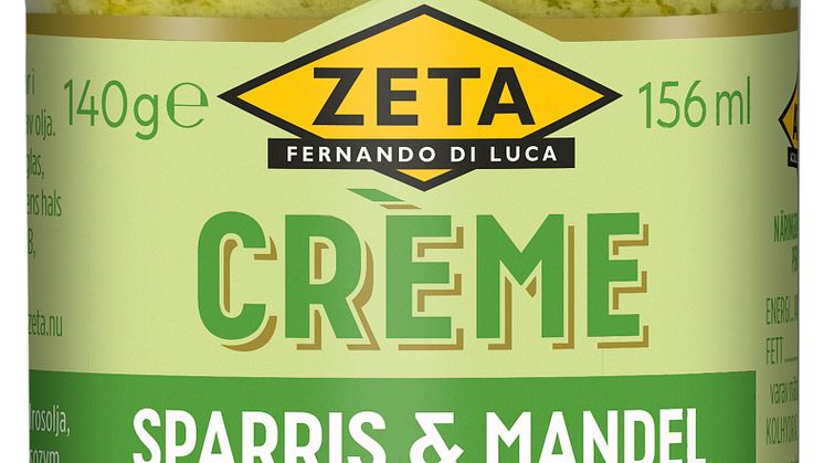 Vårens mest älskade primör i nytt format - Zeta Crème med sparris & mandel