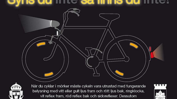 Kampanj med Polisen för fler synliga cyklister 