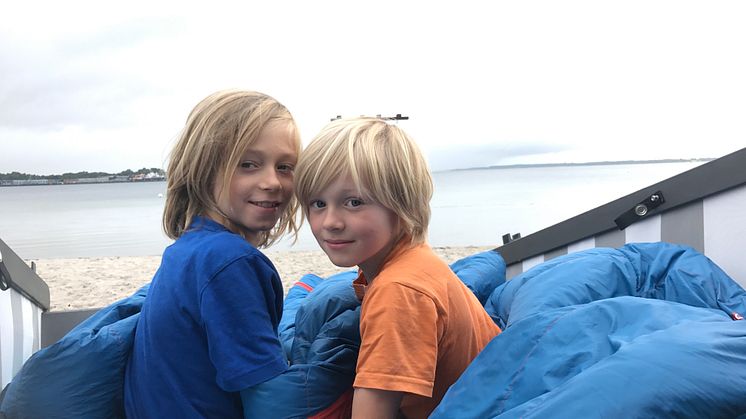 Sove-strandkurv i Eckernförde
