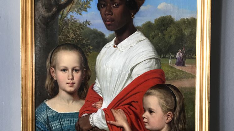 Wilhelm Marstrand: Portræt af Otto Marstrands familie, 1857.