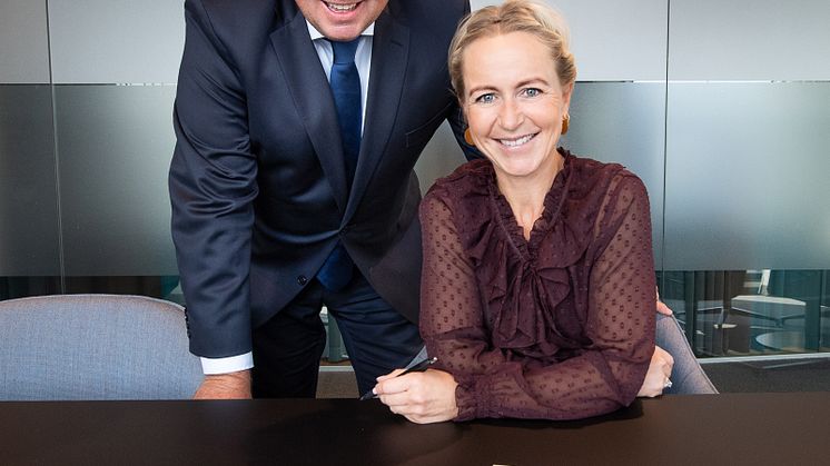 Terje Gundersen og Linda Marie Tanum i Eurojuris Norge har vært ansvarlige for prosessen med å sertifisere alle kontorene etter kvalitetsstandarden ISO 9001. (Foto: Torbjørn Tandberg)