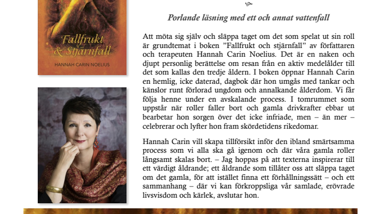INBJUDAN: BOKSLÄPP AV "FALLFRUKT & STJÄRNFALL"