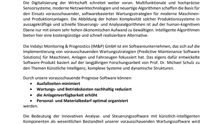 Künstliche Intelligenz in der industriellen Wartung