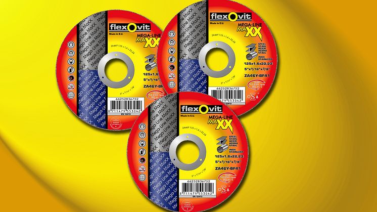 Ny supertunn kapskiva från Flexovit - Produkt Bild 1