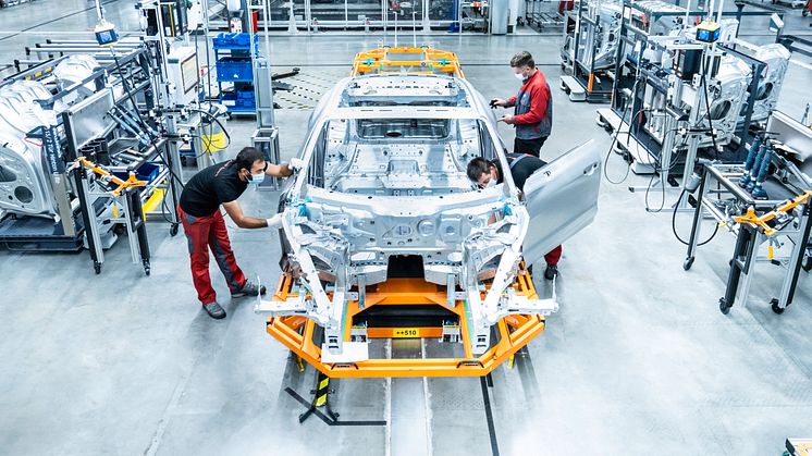 Produktion af Audi e-tron GT på Böllinger Höfe