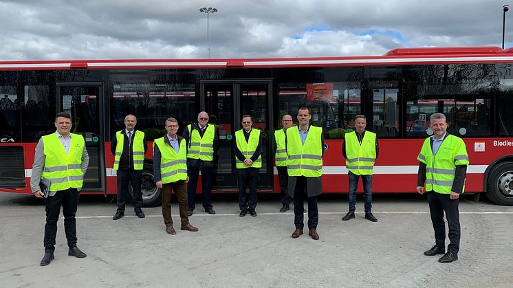 Kristoffer Tamsons, trafikregionråd och ordförande för SL, på besök i Märsta