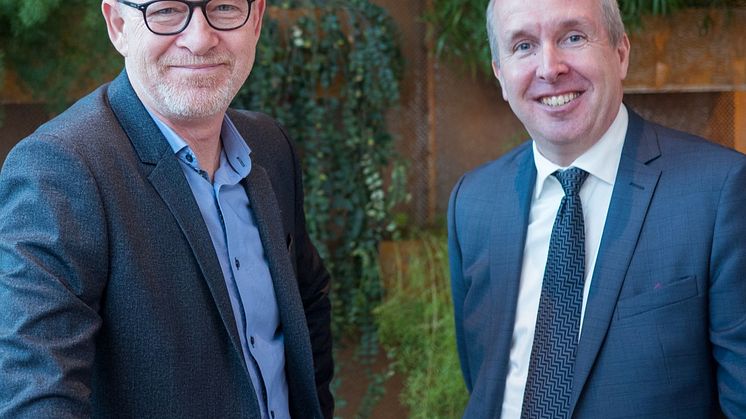 Ulf Börjel (t v) och Mats Lundqvist (t h), nya på Fujitsu