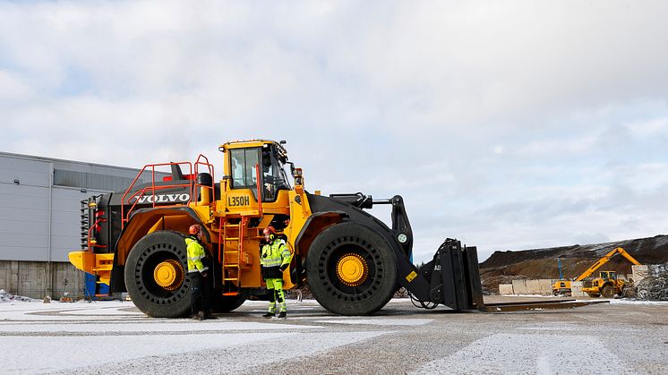 Volvo L350H hjullastare - Stena Recycling
