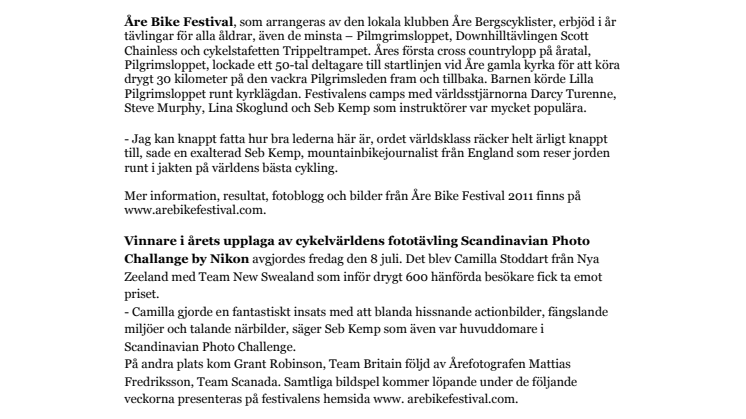 Åreskutan från sin bästa sida – cykelfestival och tävlingar blev succé igen och slog besöksrekord