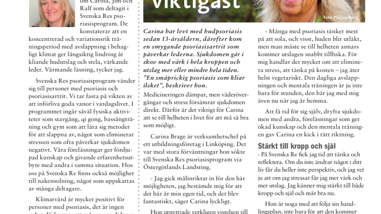 Nyhetsbrev om psoriasisprogram