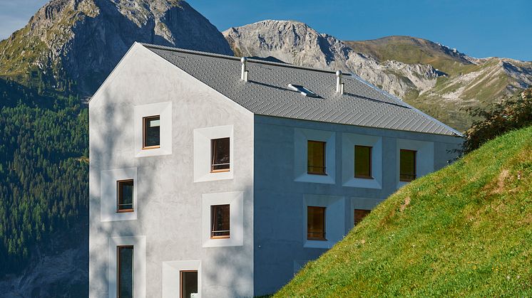 Außenansicht der Pension Laresch 