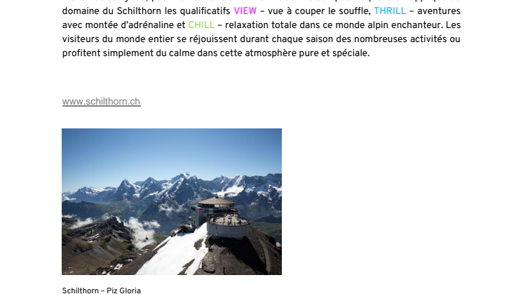 Région du Schilthorn 