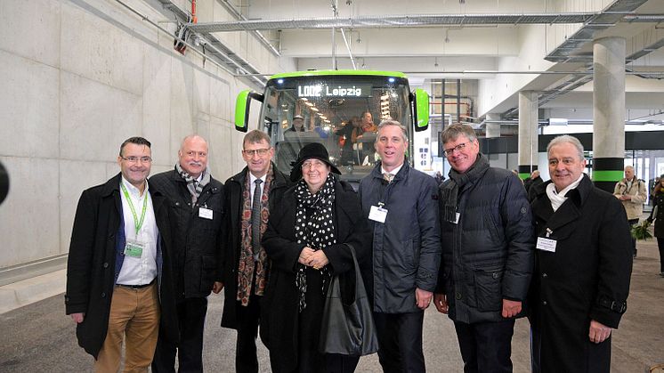 Die Verantwortlichen des Projekts 'Fernbus-Terminal Hbf Leipzig' 