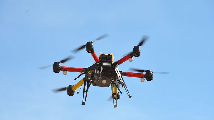 Autonoma drönare utvecklas av forskare vid Luleå tekniska universitet för säkring av gruvor efter sprängning