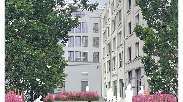 Die Gewinner-Arbeit „Frühling“ soll dem Museumskarree eine einladende Atmosphäre verleihen - Foto: Nina Schuiki 